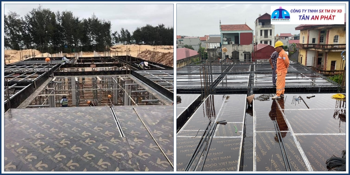 Ứng dụng thực tế của cốp pha phủ phim